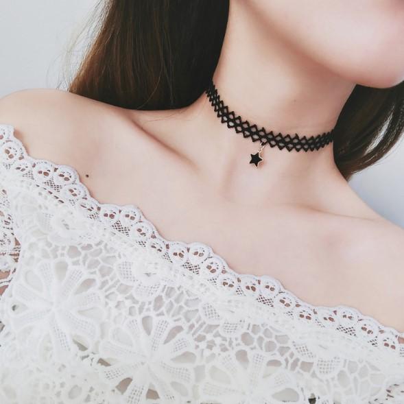 Vòng Bell Mew chocker họa tiết trang trí đơn giản VOCO02