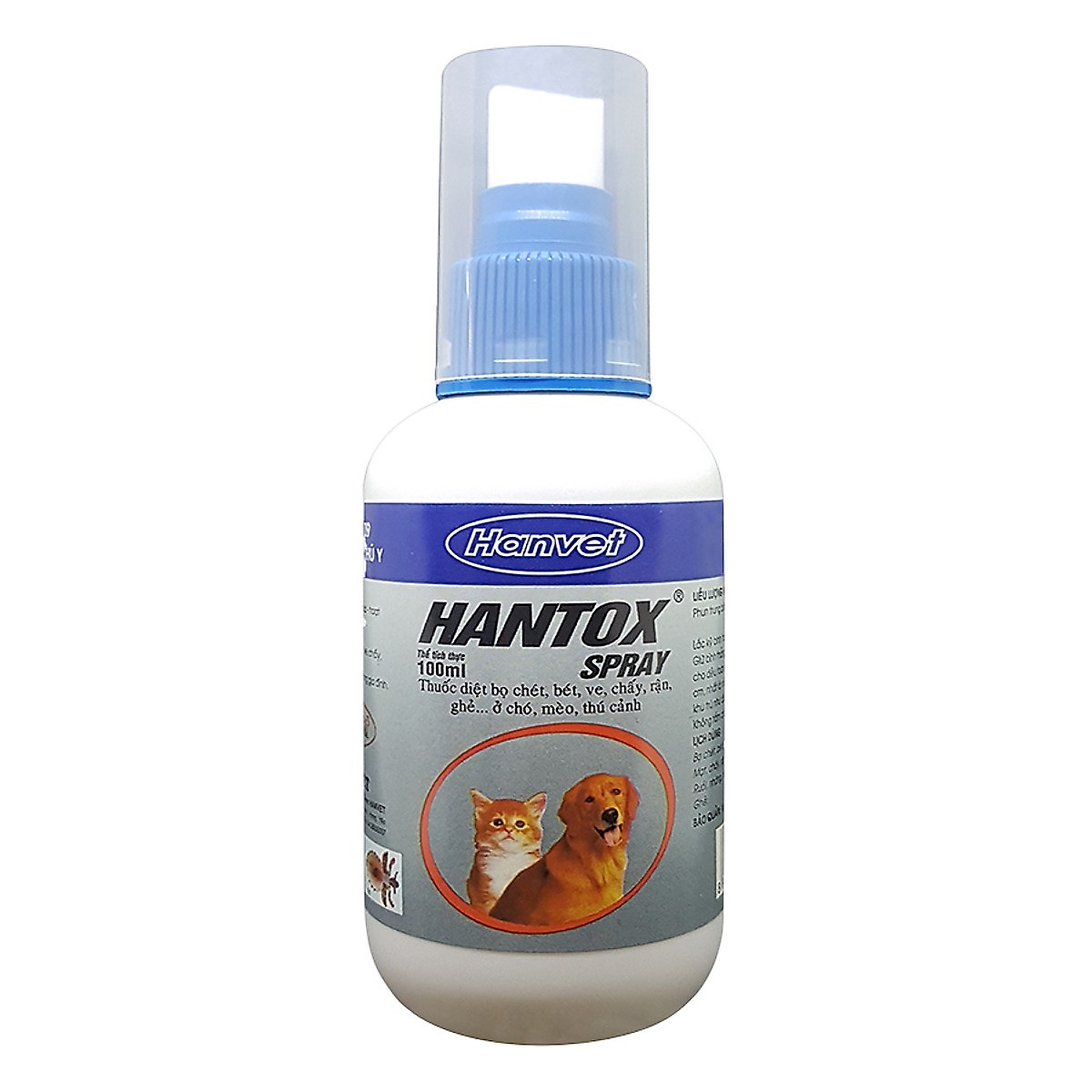 Chai Xịt Ve Rận Hantox Cho Chó Mèo 100ml