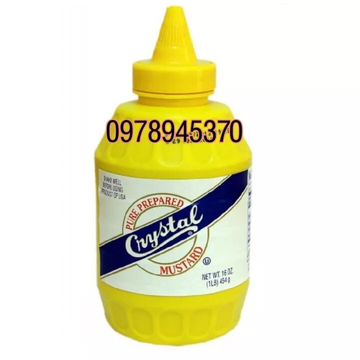 Mù tạt vàng Crystal 454g.