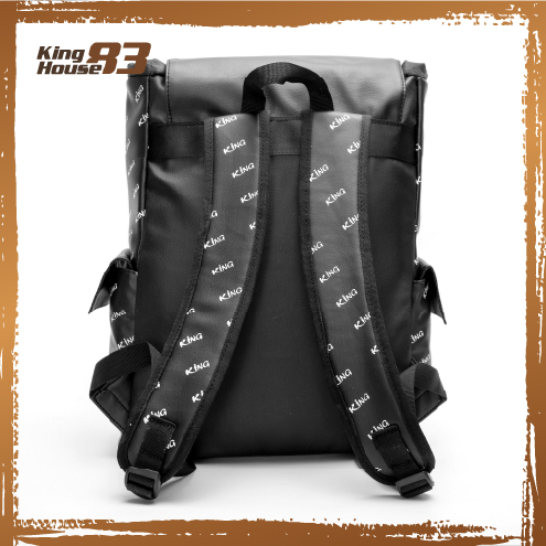 Balo Da Backpack Unisex Chống Nước Balo Backpack King 3-Màu Đen