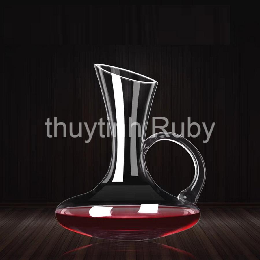 Bình rót rượu vang thủy tinh pha lê sang trọng, bình trắc rượu sâm panh wine glass, decanter, bình thở rượu vang