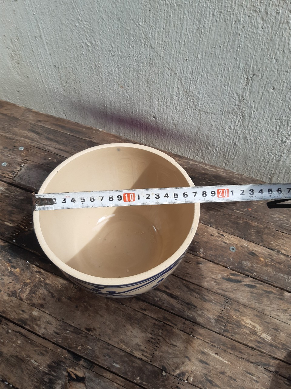 Thố sành, hủ đựng 17 cm