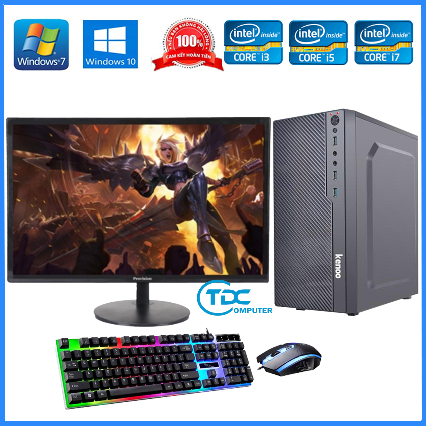 Máy tính Dell Optiplex 990 ( Corei7 / 8g / 500g ), Màn Hình Dell 20inch + Tặng bàn phím chuột Dell , usb wifi - Hàng Nhập Khẩu BC 990