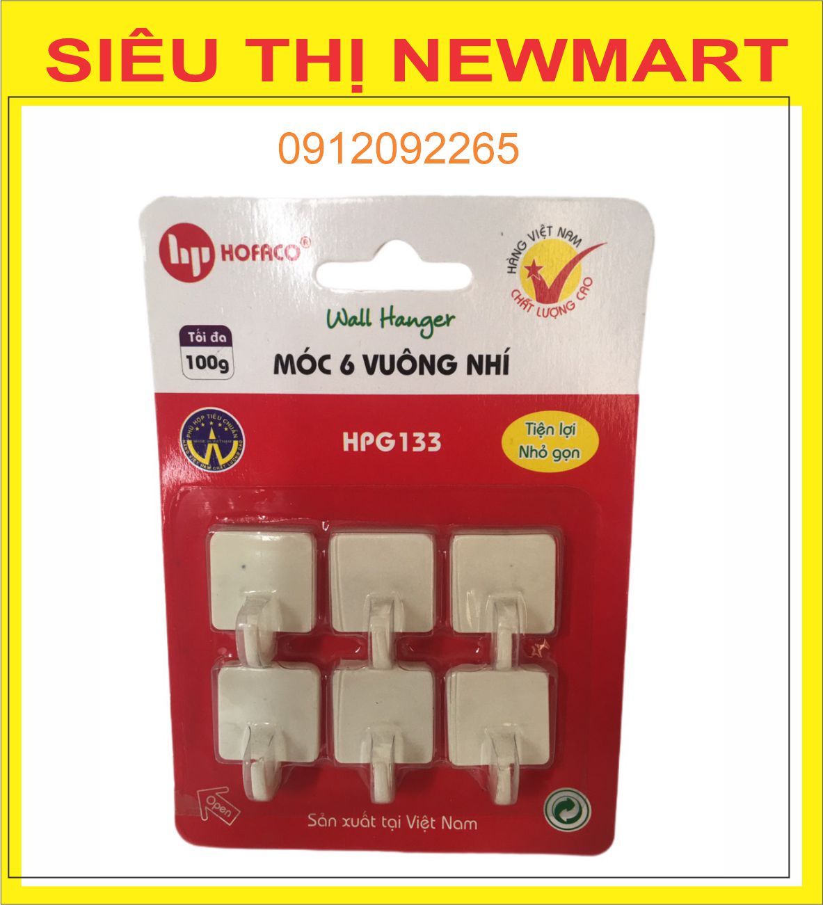 Móc 6 vuông nhí HPG 133