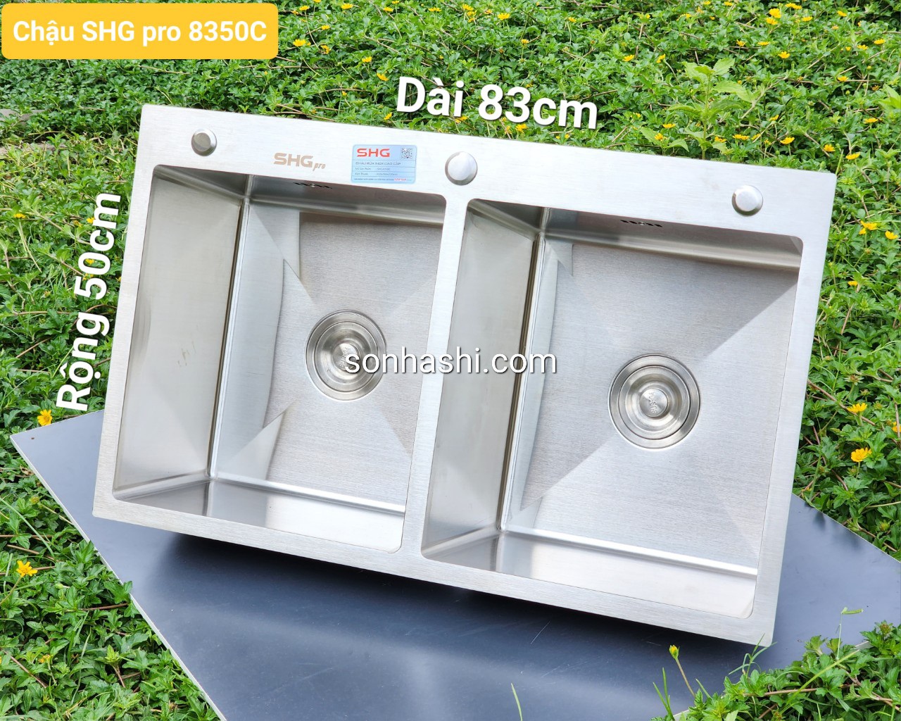 Bồn rửa bát inox Sơn Hà SHGpro 8350C