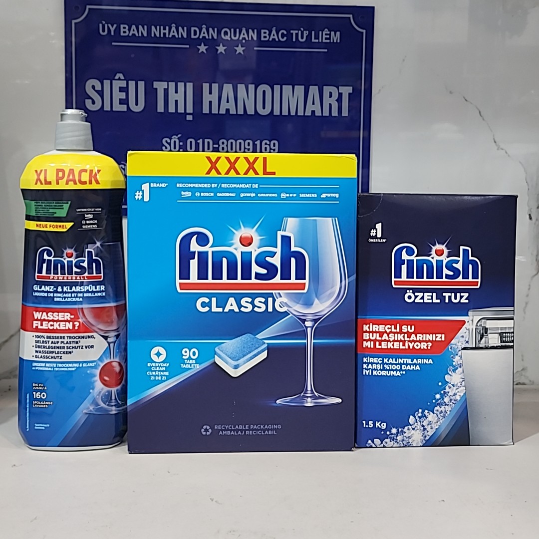 viên rửa bát finish All in 1 100 V, 60 viên rửa bát finish quantum ultimate, 110V classic all in one 90 hoặc muoi rua bat 1.5kg