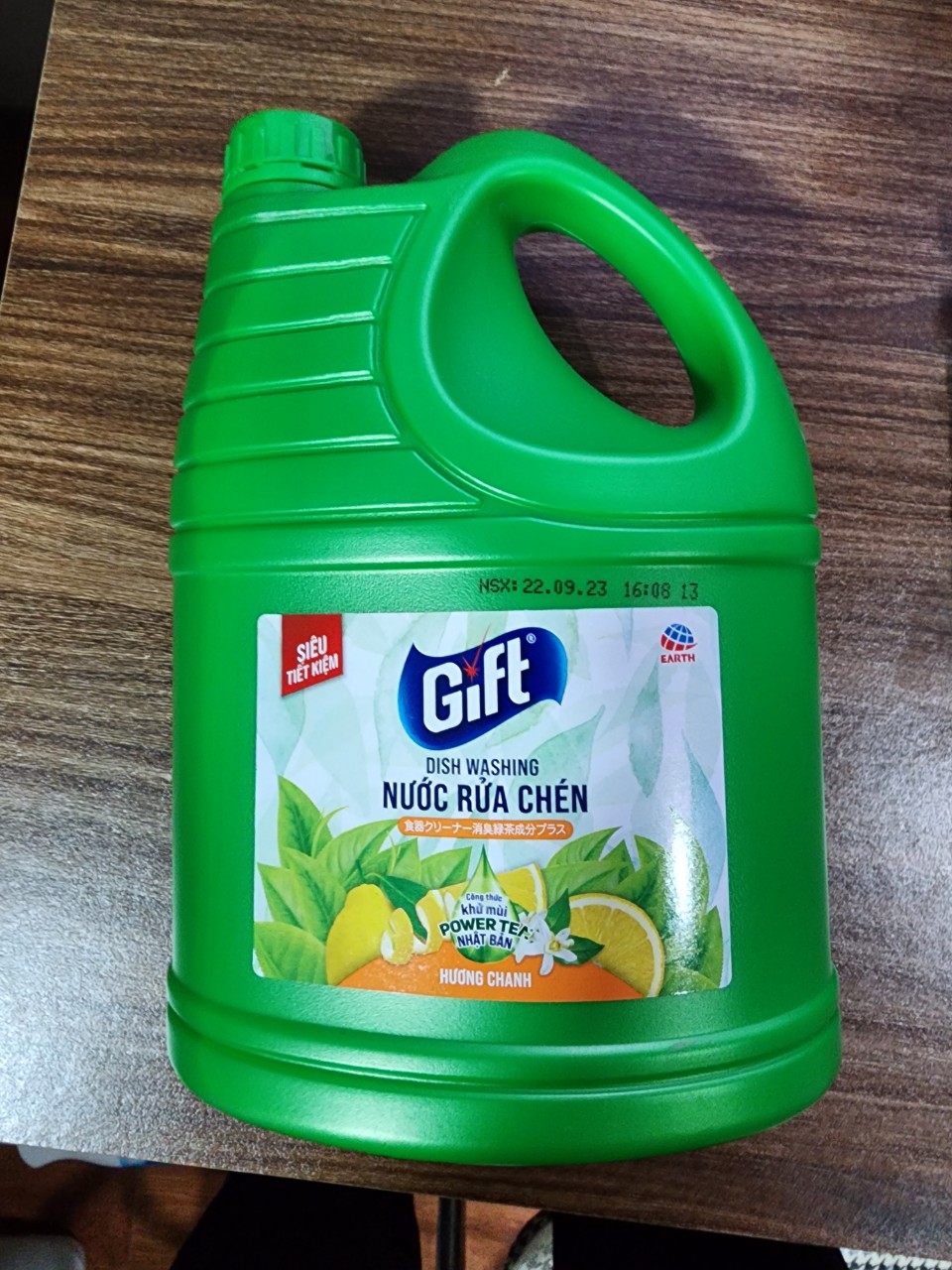 Nước rửa chén bát Gift Can 1.5 kg Hương chanh