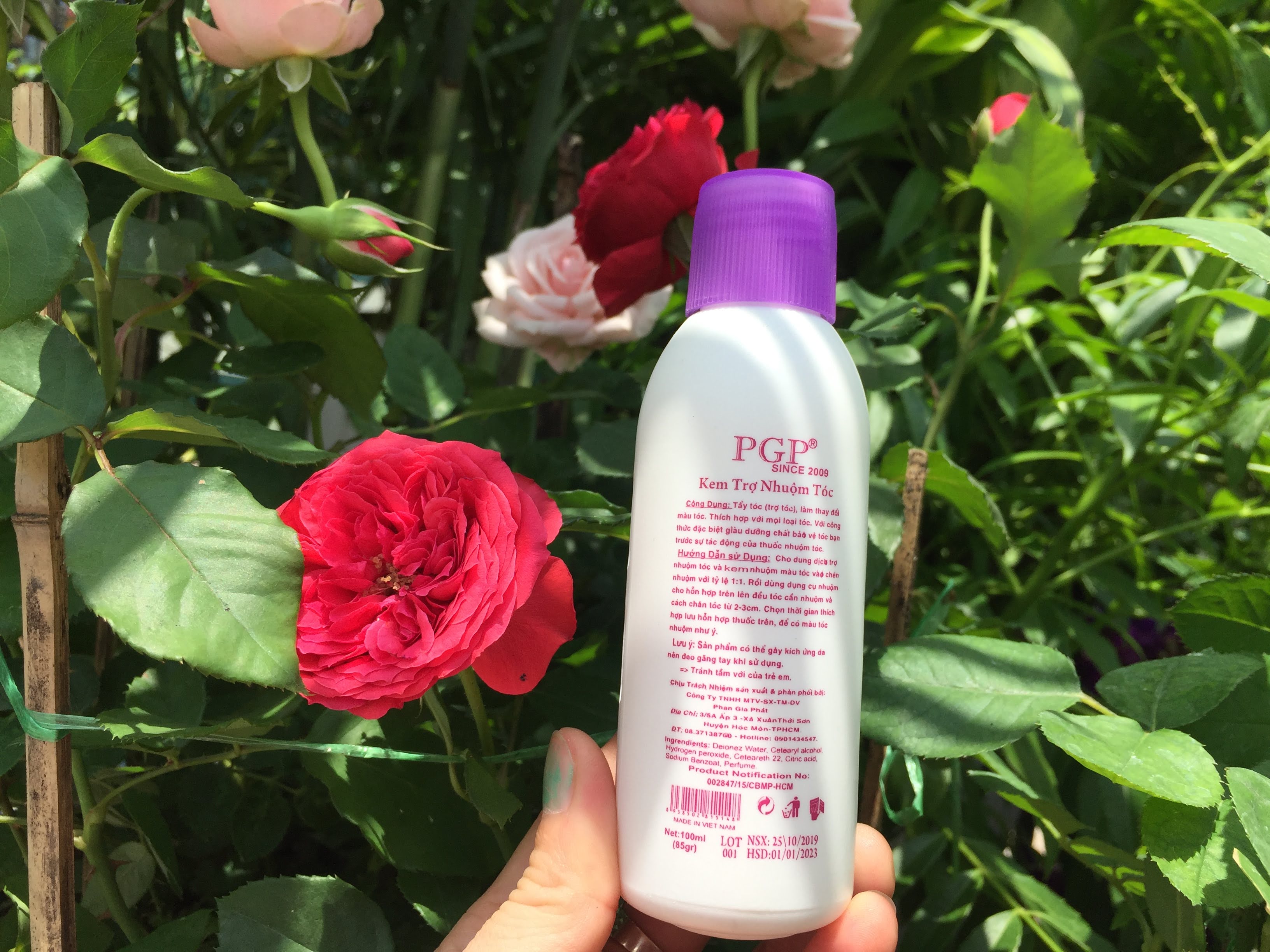 1 chai dung dịch Oxy trợ nhuộm tóc PGP 12% 100 ml