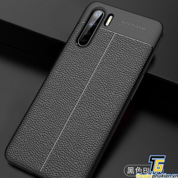 Ốp lưng silicon dẻo giả da Auto Focus cao cấp dành cho Oppo A91/ F15