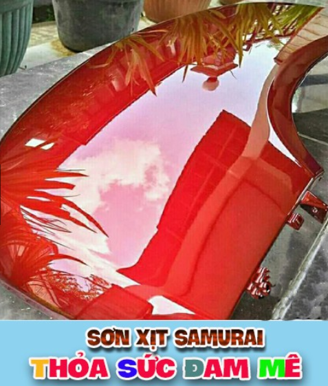 SƠN SAMURAI KUROBUSHI YAMAHA MÀU ĐỎ RỰC/CANDY (Y138*)
