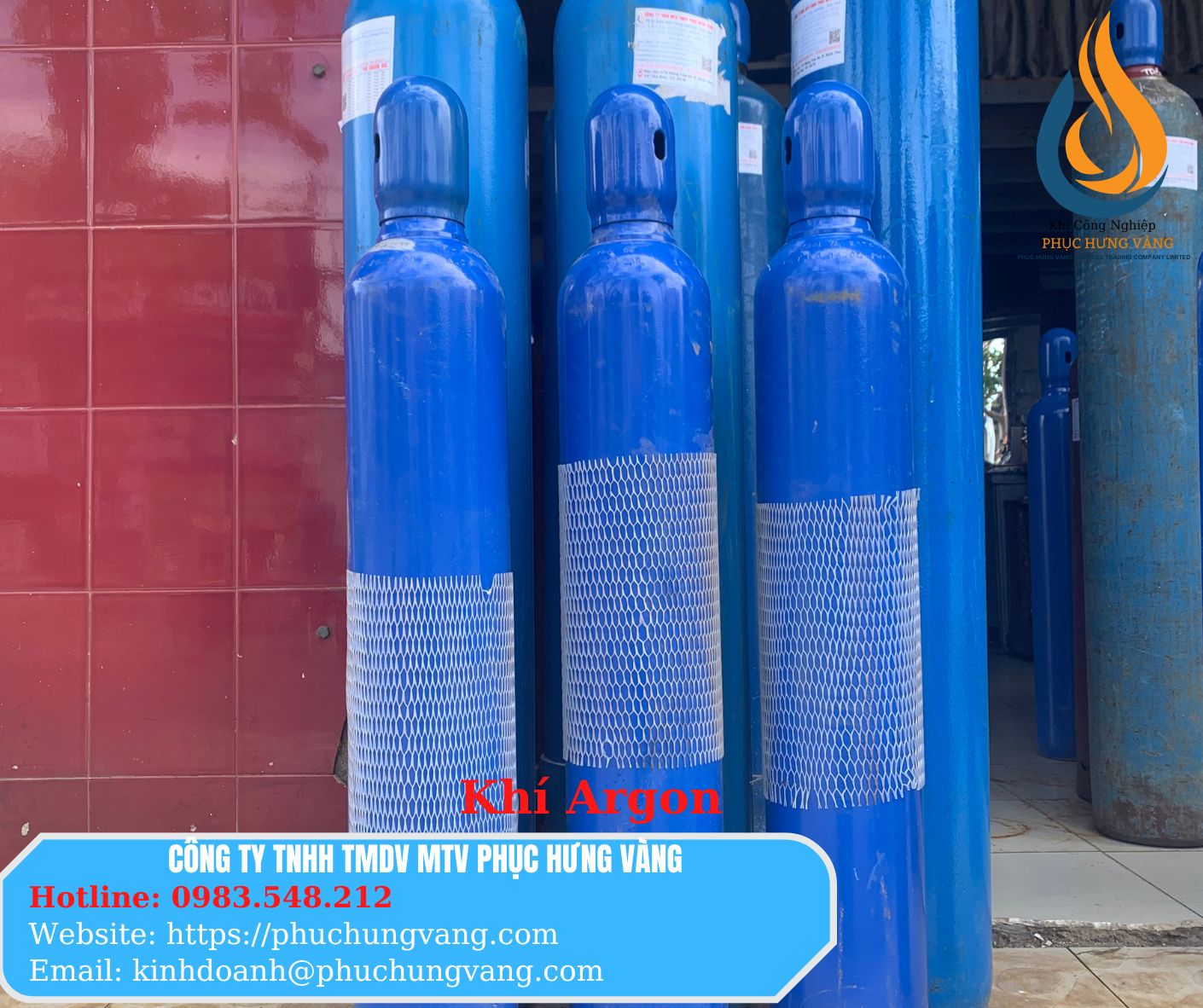 Bình khí Argon 14 LÍT - Gồm Bình Đã Bơm Đầy Khí