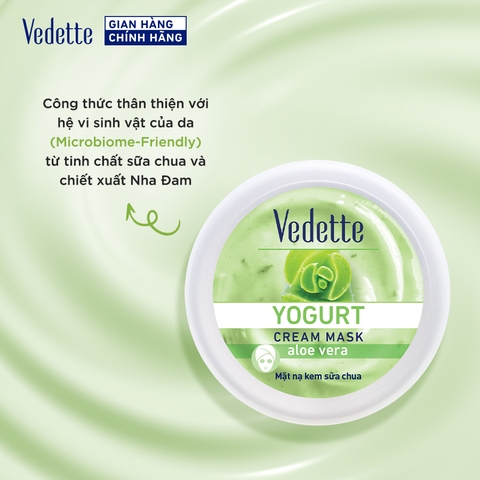 Mặt nạ kem sữa chua Vedette Nha Đam 120mL