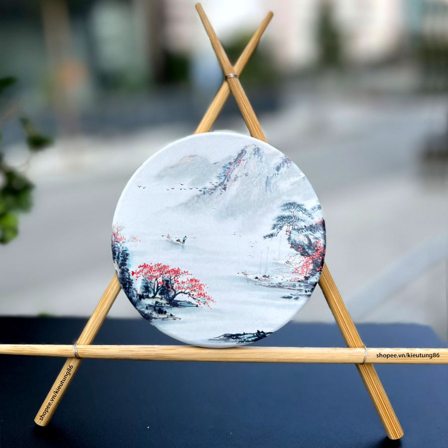 Đế Lót Ly Tấm Lót Cốc Thấm Nước Bằng Gốm Cao Cấp