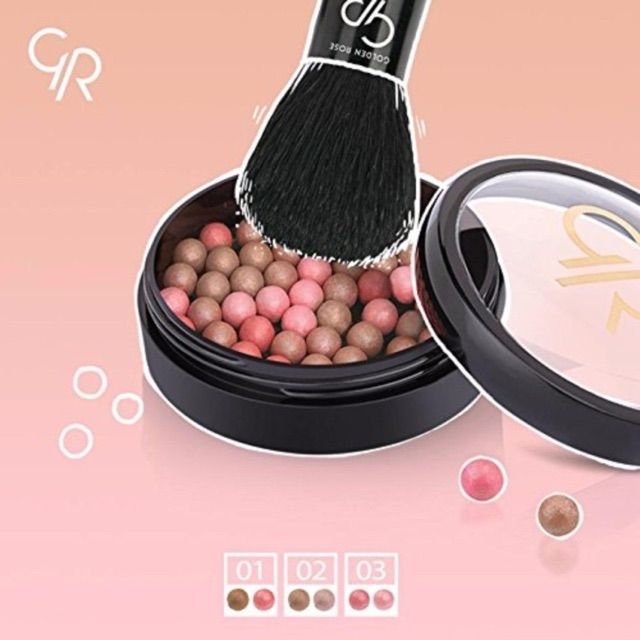 PHẤN MÁ HỒNG NGỌC TRAI GOLDEN ROSE BALL BLUSHER ( DẠNG VIÊN )