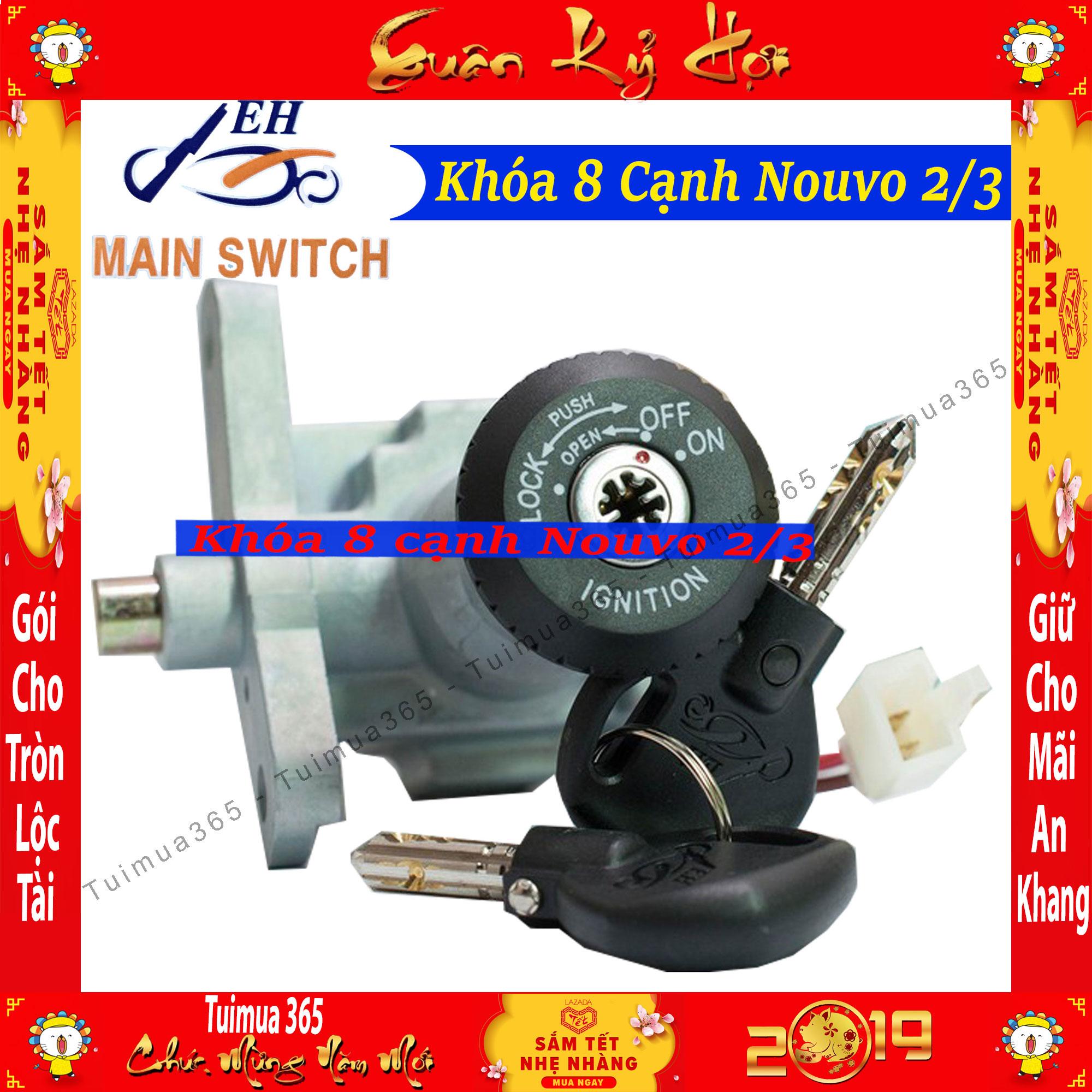 Ổ khóa chống trộm 8 cạnh xe nouvo 2,3
