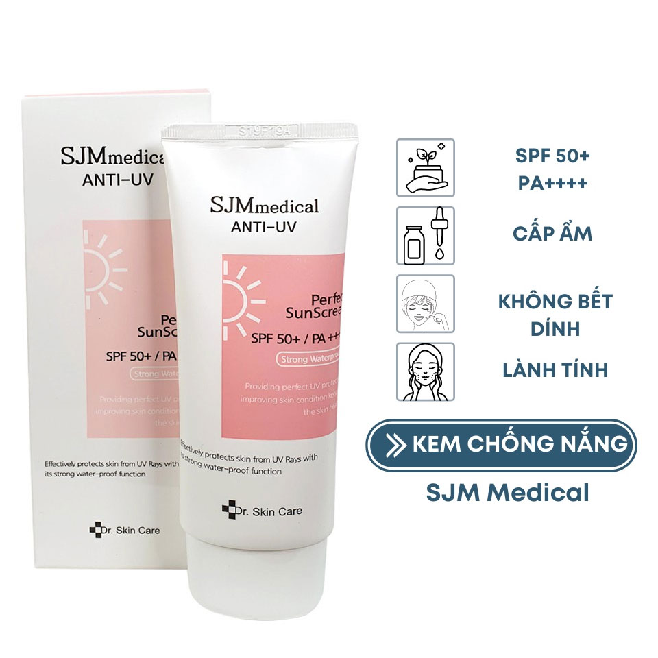 Kem chống nắng Hàn Quốc SJM Medical Anti UV Perfect SunScreen SPF50+/PA++++