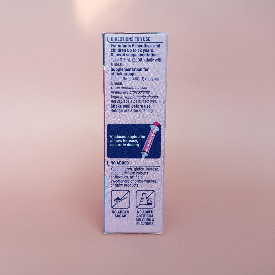 Ostelin Kids Vitamin D3 Liquid 20ml - Hàng Úc