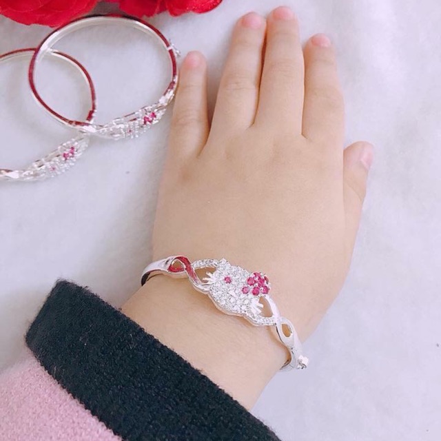 💥💥VÒNG MÈO KITTY THJ BẠC TA CHO BÉ-THJ
