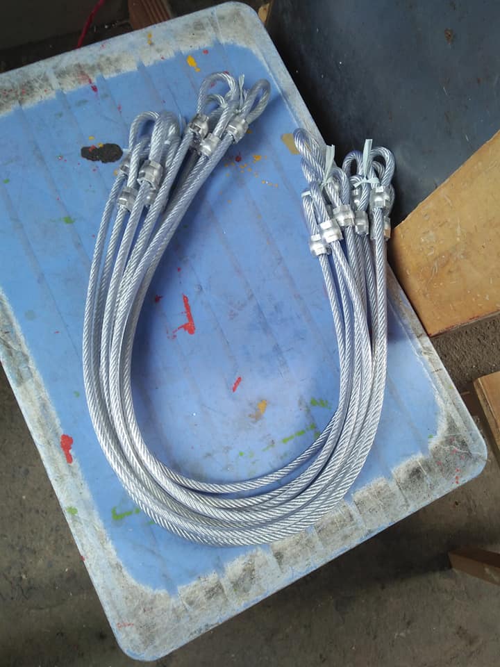 Dây cáp khóa xe máy, cáp bọc nhựa phi 10 x 1m