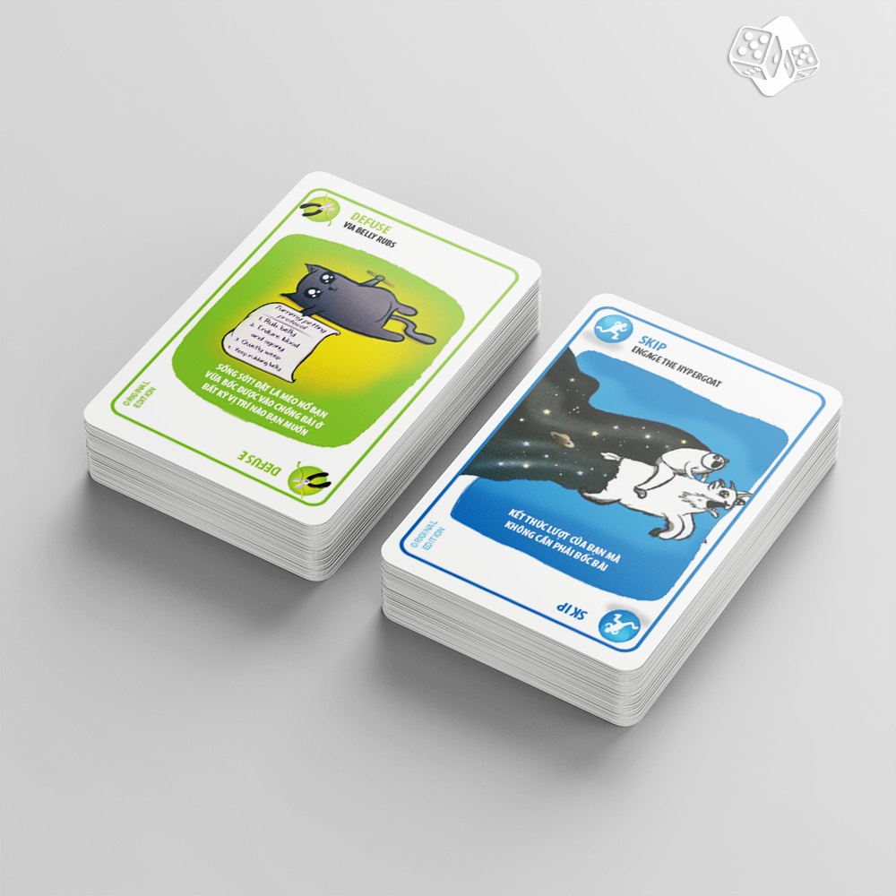 Bài Mèo Nổ việt hóa  Exploding Kittens phiên bản hộp đỏ cao cấp