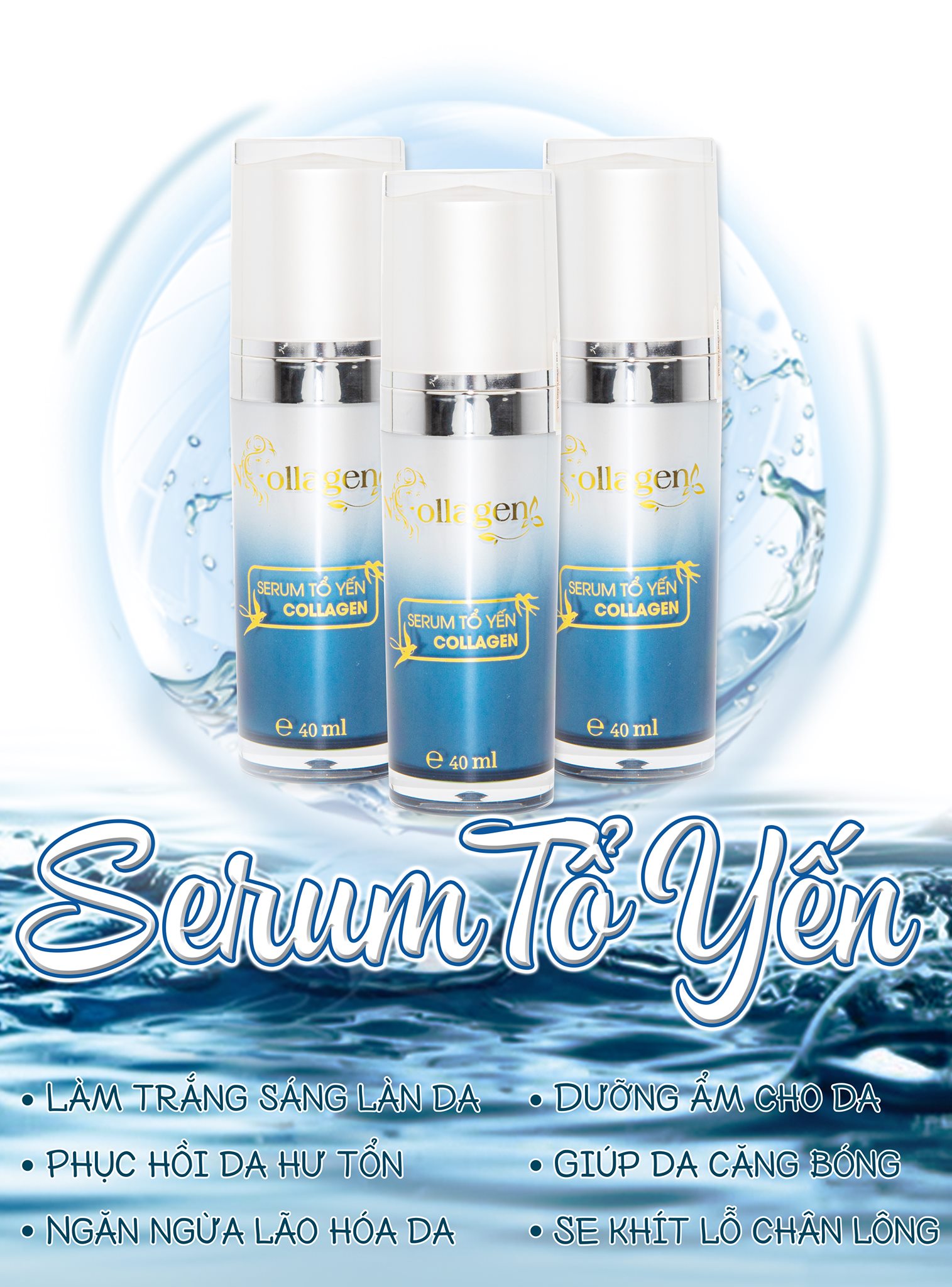 Serum Tổ Yến N Collagen 30 ml – Dưỡng Trắng, Cấp Ẩm Sâu, Săn Chắc & Ngừa Lão Hoá