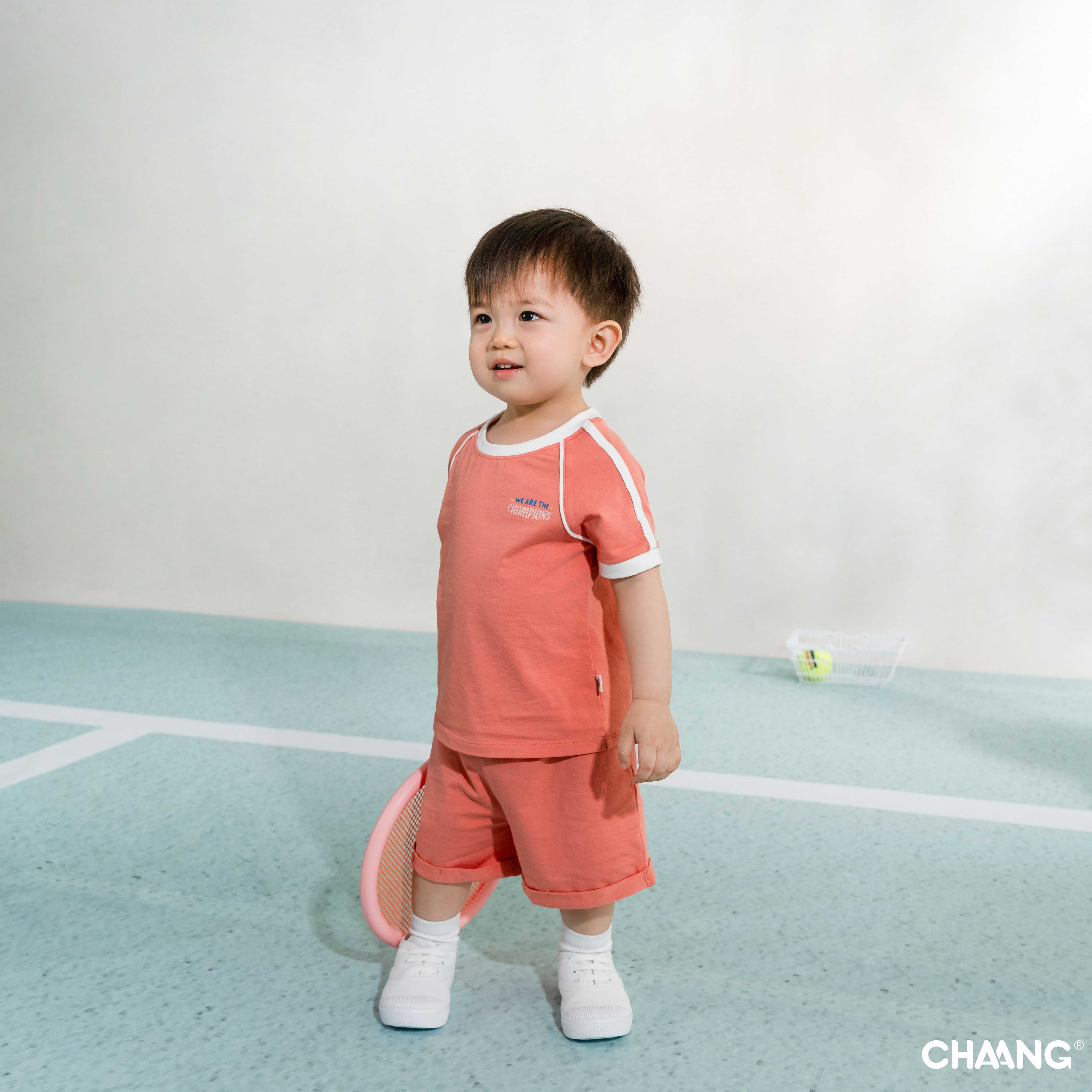 [CHAANG] Bộ quần áo cộc raglan bé trai Olympia Chaang