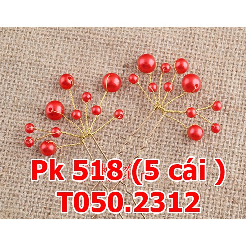 [HCM]Trâm hạt cài tóc cô dâu bộ 5 cái