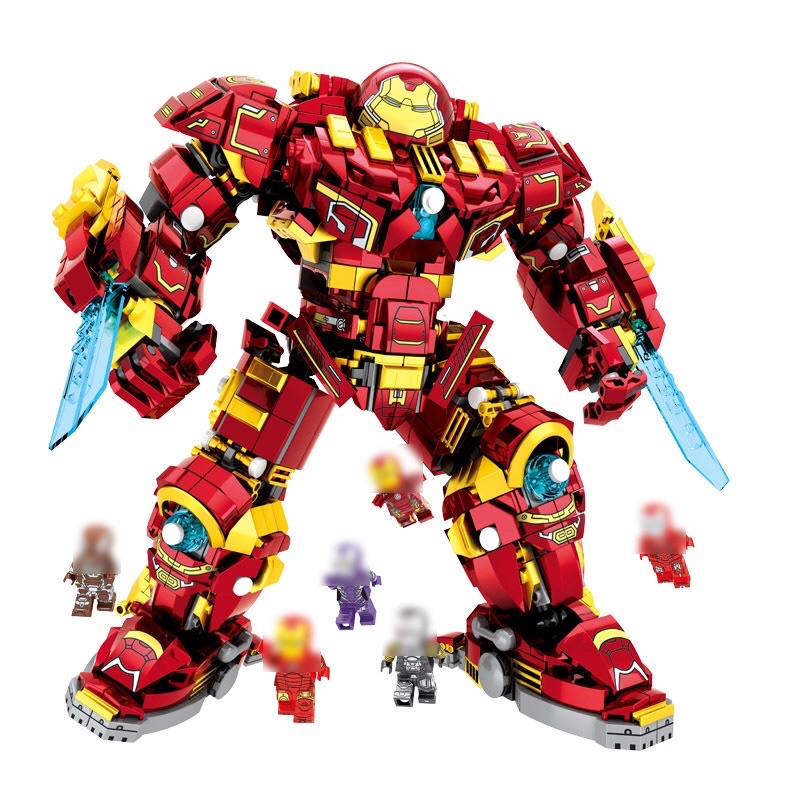 Đồ Chơi Lắp Ghép Mô Hình Hulk Buster siêu anh hùng Marvel ( Lắp Ráp Mô Hình Iron Man Người Sắt Khổng Lồ 1452 Mảnh )