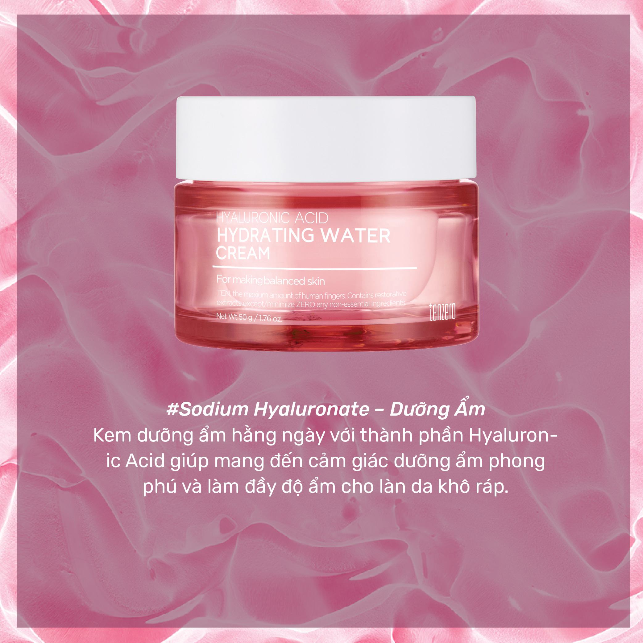 Kem Dưỡng Ẩm Tenzero Water Cream 50g