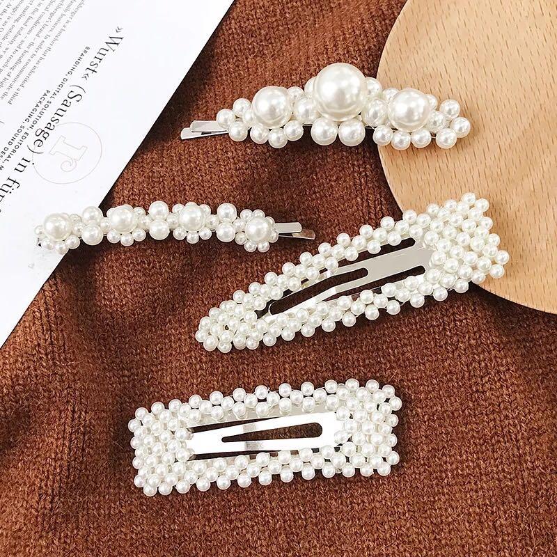 [HCM]Kẹp tóc ngọc trai DATAN (SET 4 CÁI)- Hot 2019