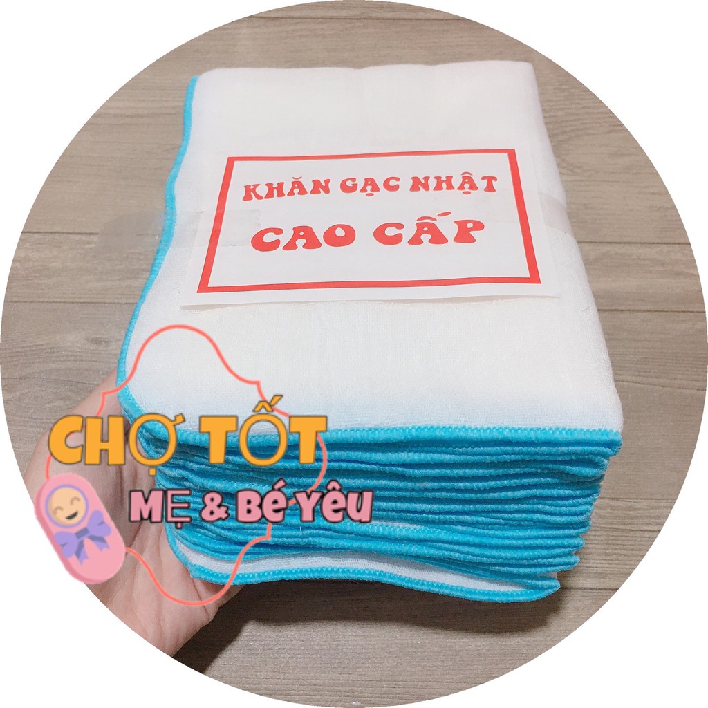 10 khăn sữa 5 lớp , khăn xô sữa khăn gạc nhật cao cấp cỡ lớn