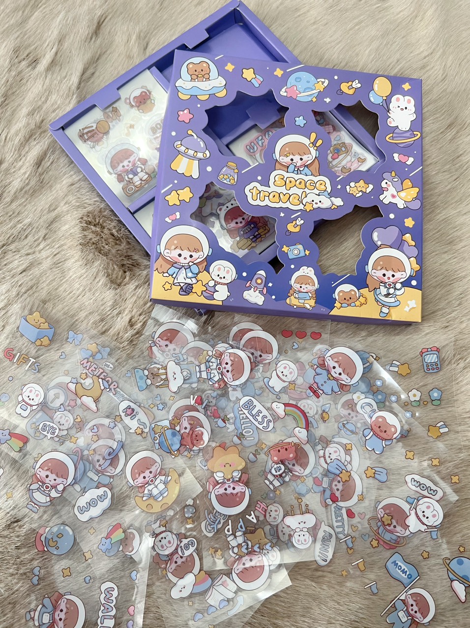 bộ sticker 100 tấm siêu cute