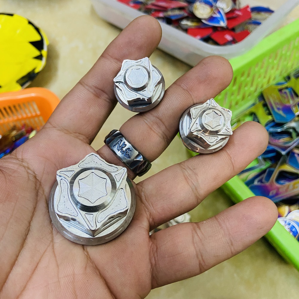 ỐC CHẢNG BA SONIC 2018 TRỞ LÊN, chất liệu inox 304 CNC, MẪU SALAYA LỐC XOÁY