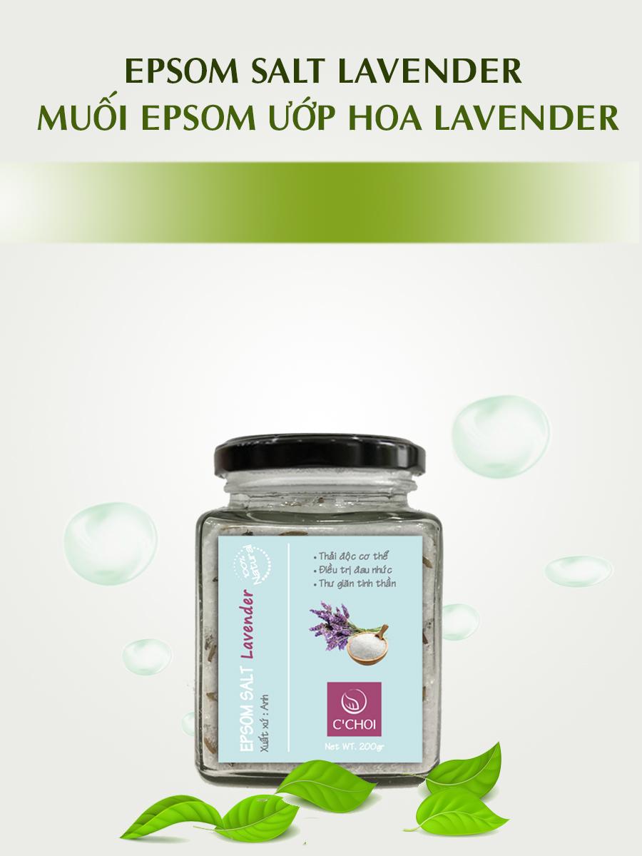 [HCM]Lavender Epsom Salt - Muối Epsom Ướp Hoa Lavender