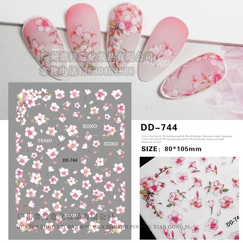 STICKER DÁN MÓNG CHỦ ĐỀ HOA 2