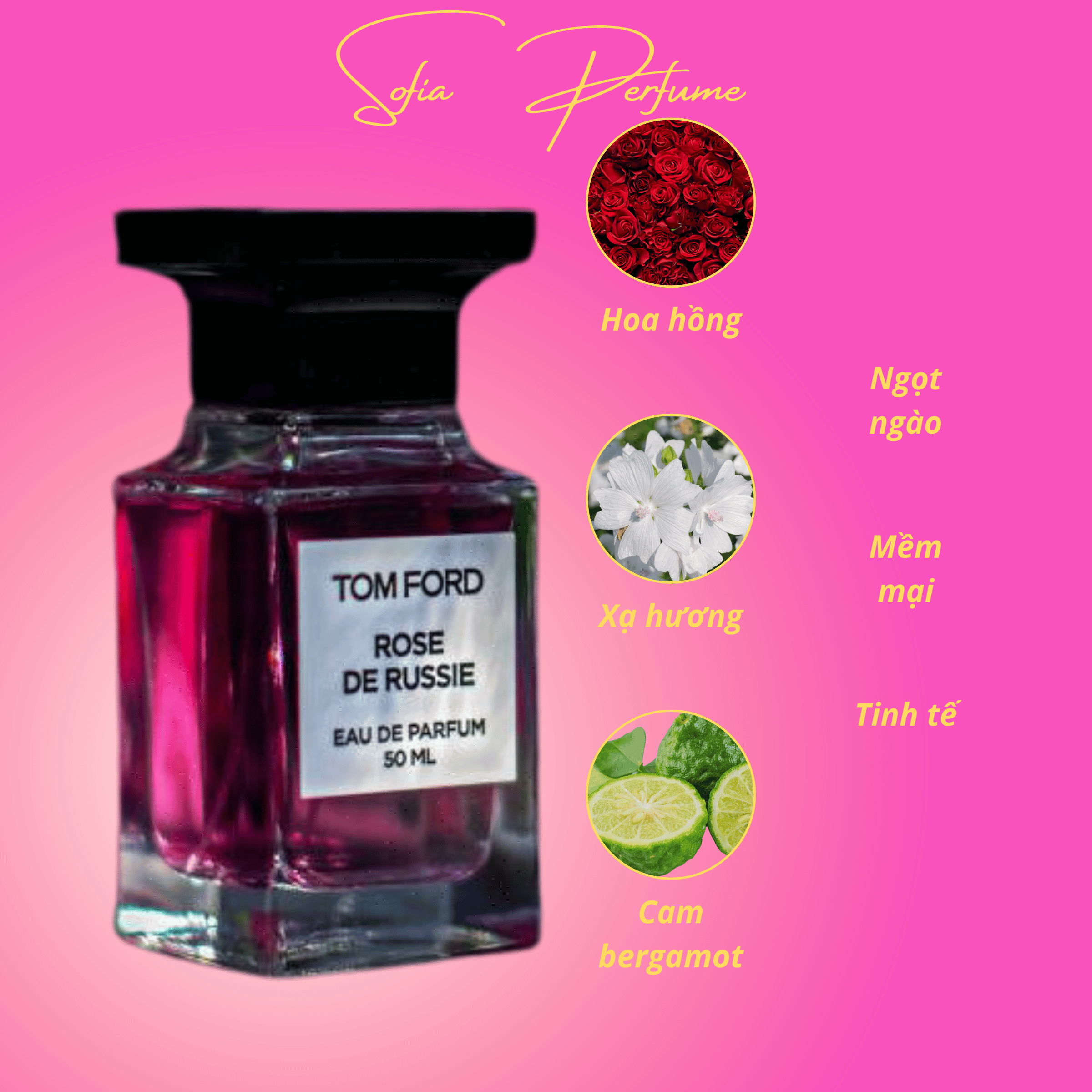 Mẫu nước hoa Tom Ford Rose De Russie 10ml