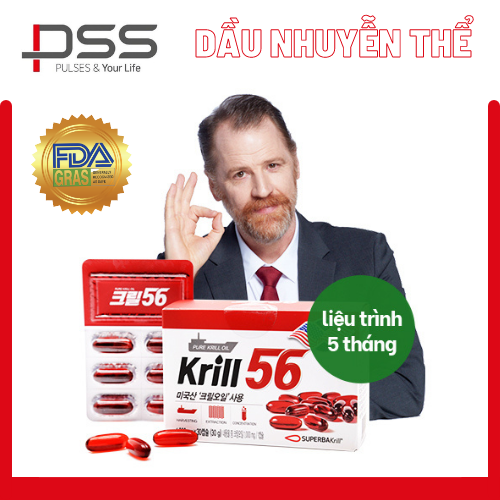 [HCM]Combo 5 hộp Dầu nhuyễn thể KRILL 56 [mua 5 hộp tặng 5 hộp]