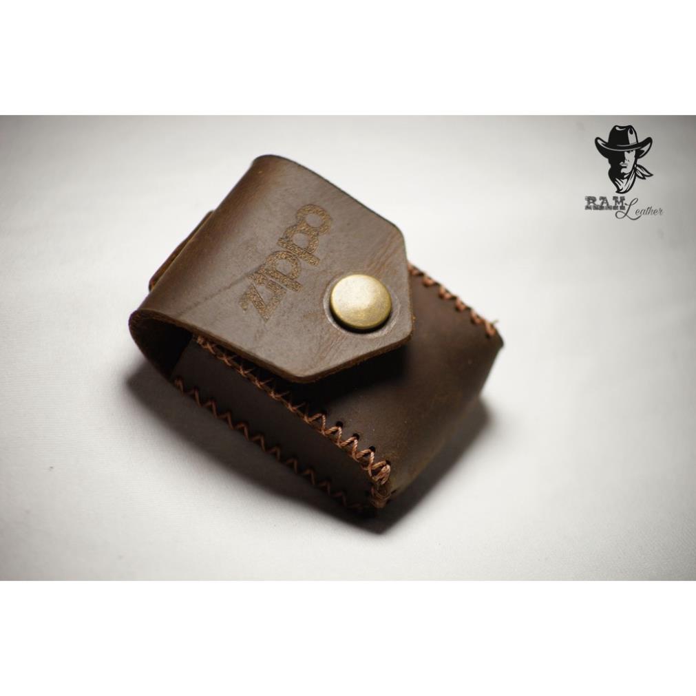Bao Da Zippo RAM Leather Da Sáp Ngựa