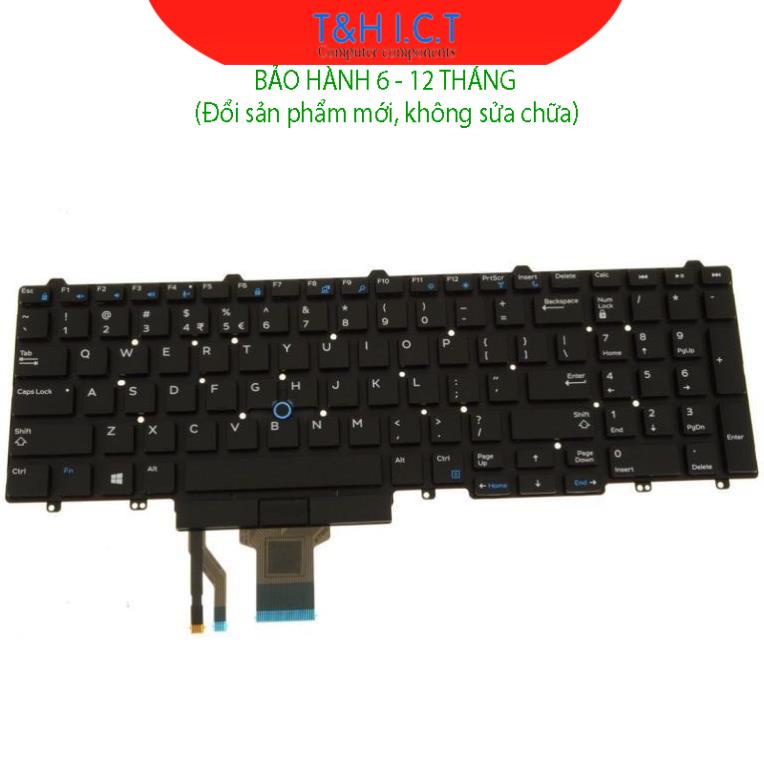 Bàn phím laptop dell latitude e5550 e5570, precision 3520 7510 7520 7530 7720 – e5550 - bh 6-12t