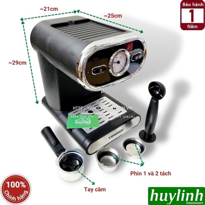 Máy pha cà phê Espresso Tiross TS6211 - 1100W - 15 bar
