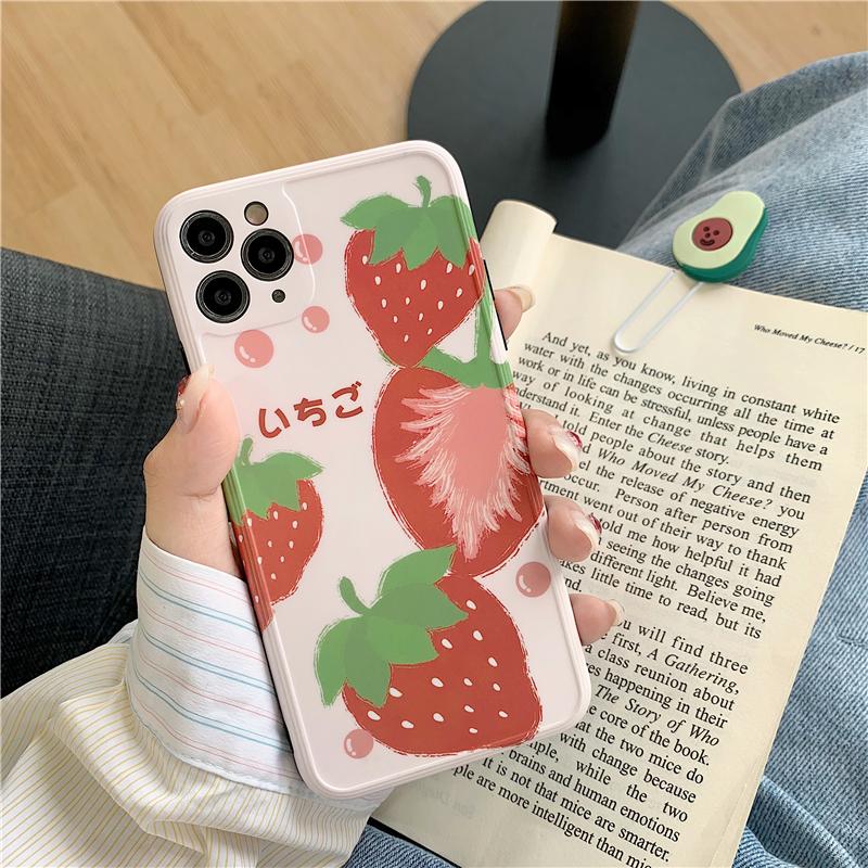 [ SALE LỖ ] Ốp Lưng Silicon IMD Bảo Vệ Camera Fruits