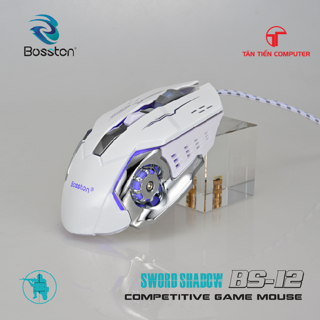 Chuột Bosston BS-12 led đa màu DPI 3600-JL