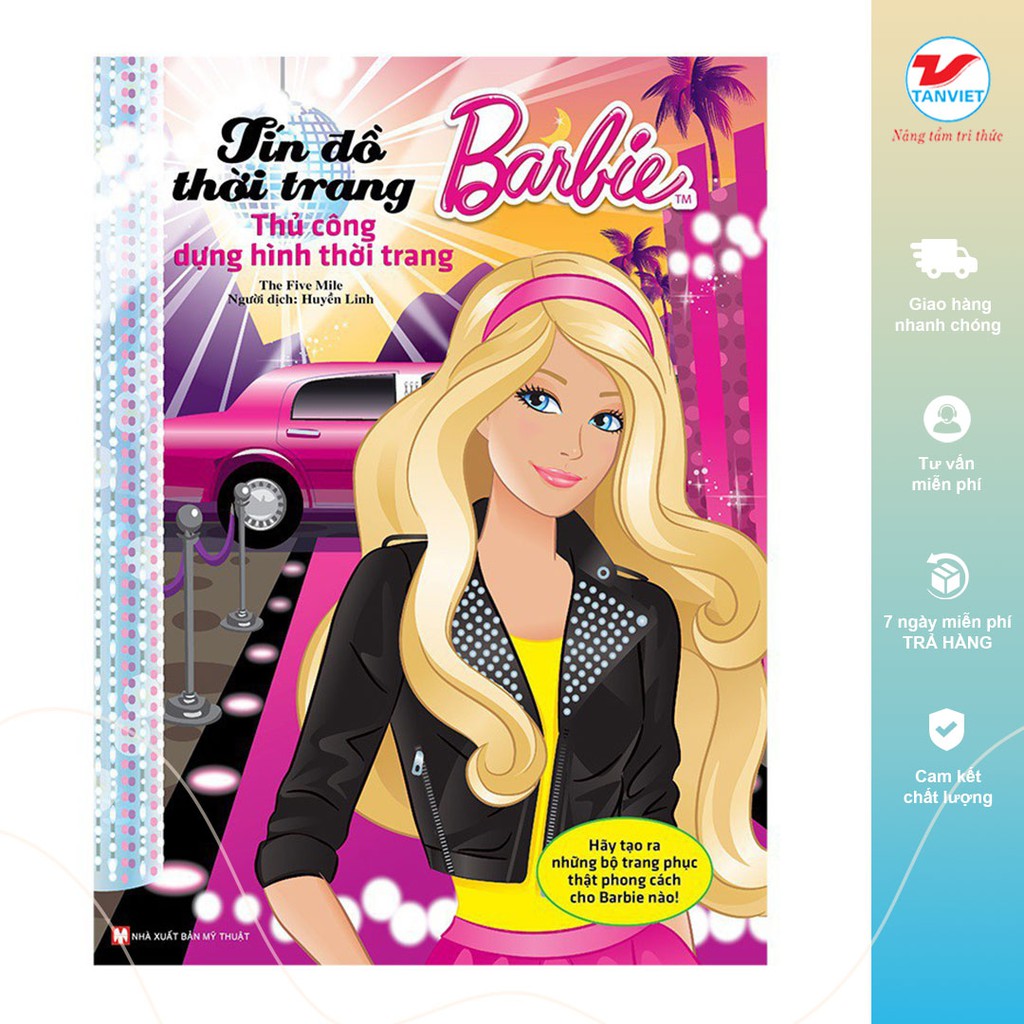 Tân việt - sách ghép hình - barbie thủ công dựng hình thời trang - tín đồ thời trang