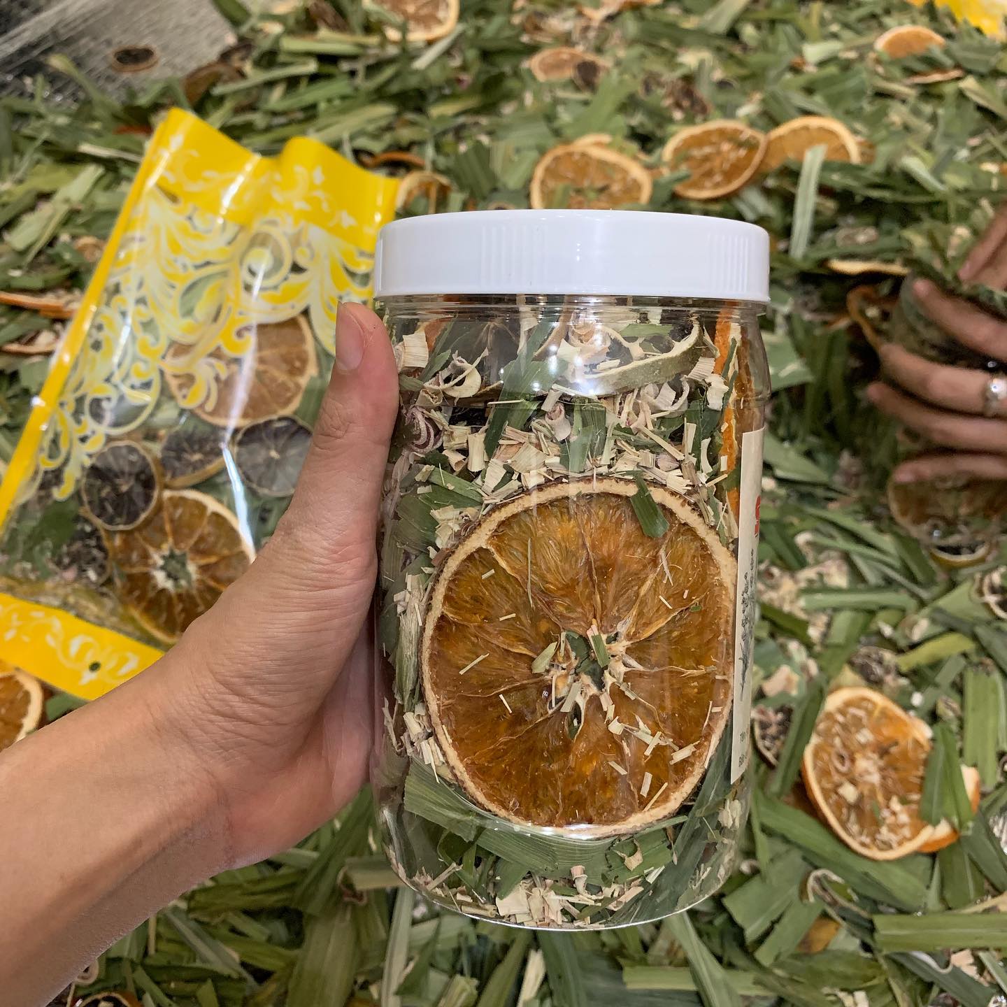 Trà Chanh Sả Lá Dứa Gói 50g