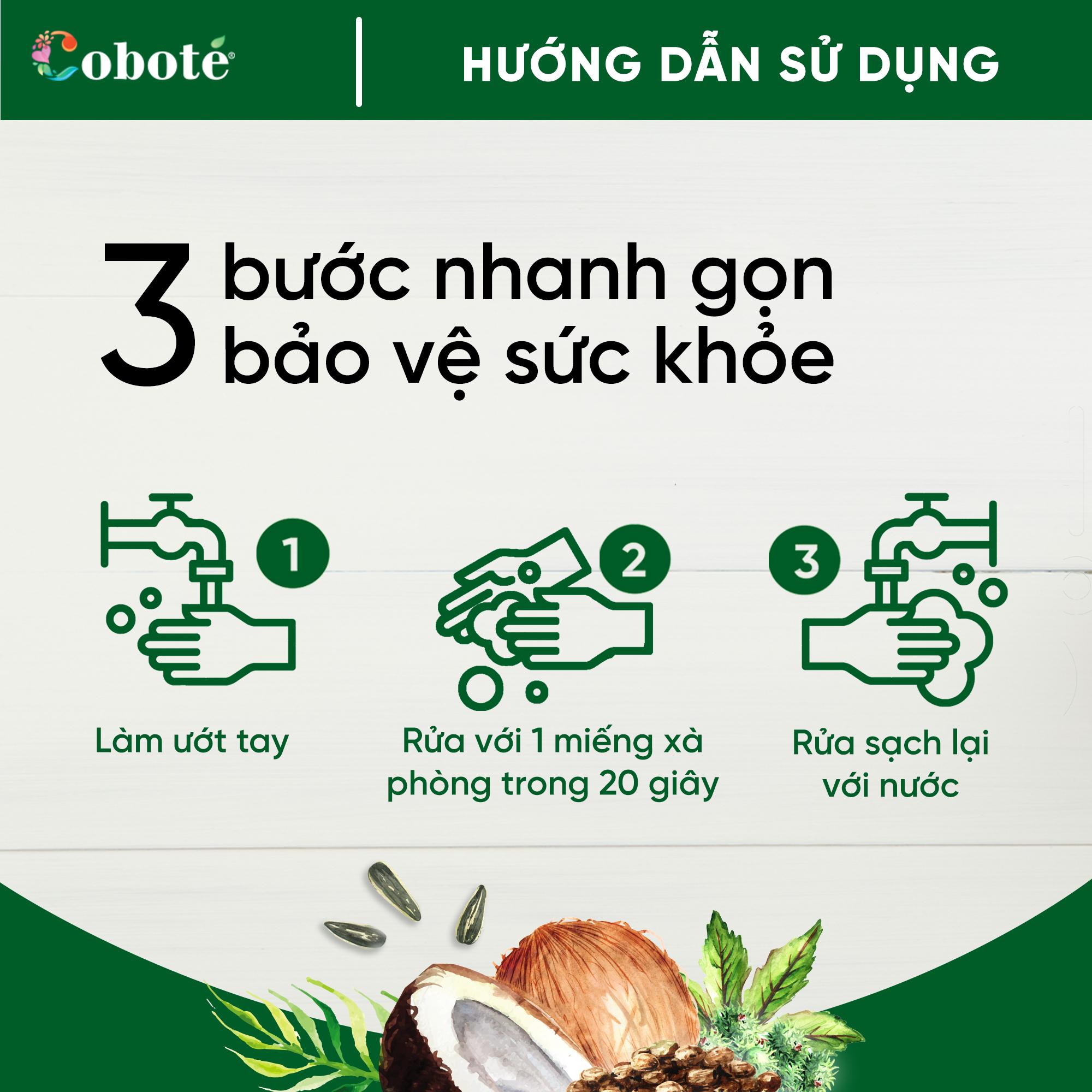 Xà Phòng Lá Rửa Tay COBOTÉ 30g - Tiện Lợi Khi Đi Du Lịch