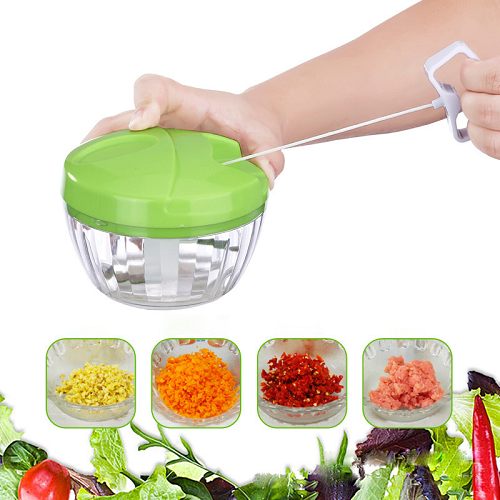 Máy xay tỏi ớt kéo tay, dụng cụ xay nghiền tỏi ớt