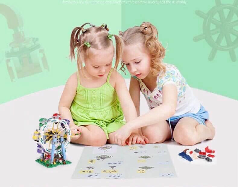 [HCM]Bộ đồ chơi sáng tạo lắp ráp lego đu quay cho bé