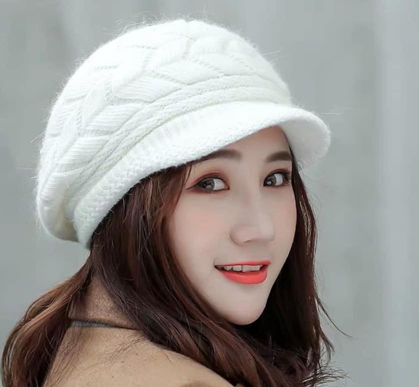 [HCM]Nón len nữ - mũ len nữ Knitted