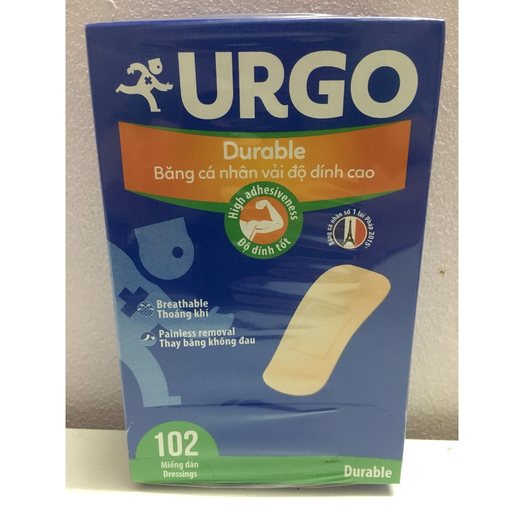 Băng Dính Cá Nhân URGO 102 Miếng