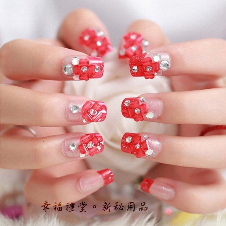 Bộ 24 Móng tay giả , nail giả A71 ( kèm keo dán móng tay )